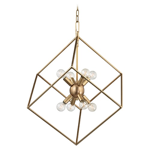 Hudson Valley Lighting Roundout Pendant in Aged Brass by Hudson Valley Lighting 1220-AGB