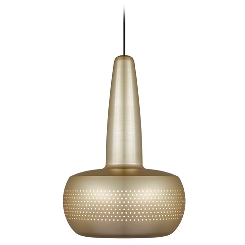 UMAGE UMAGE Brushed Brass / Black Pendant Light with Brushed Brass Metal Shade 2112_4008