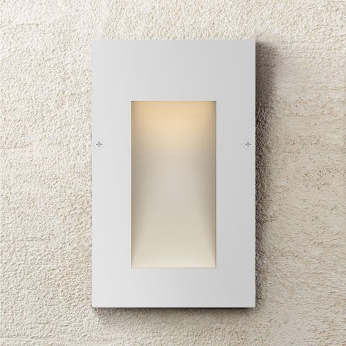 Taper 5-Inch 12V LED Deck Sconce in Satin White by Hinkley Lighting