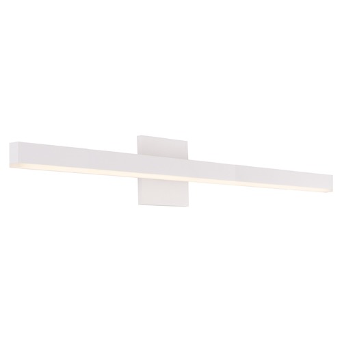 Kuzco Lighting Modern White LED Bathroom Light with Frosted Shade 3000K 1406LM by Kuzco Lighting VL10337-WH