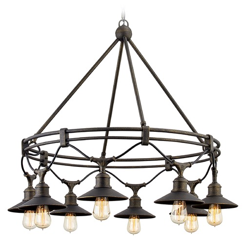 Troy Lighting Shelton Vintage Bronze Outdoor Chandelier by Troy Lighting F7598-VBZ