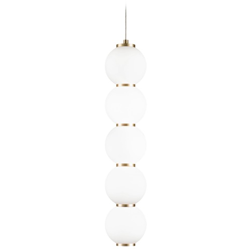 Matteo Lighting Dango Oxidized Gold LED Pendant by Matteo Lighting C82406OG