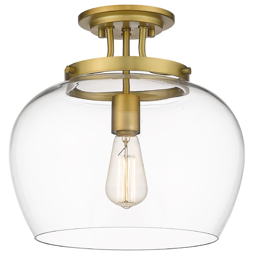 Z-Lite Joliet Olde Brass Semi-Flush Mount by Z-Lite 473SF13-OBR