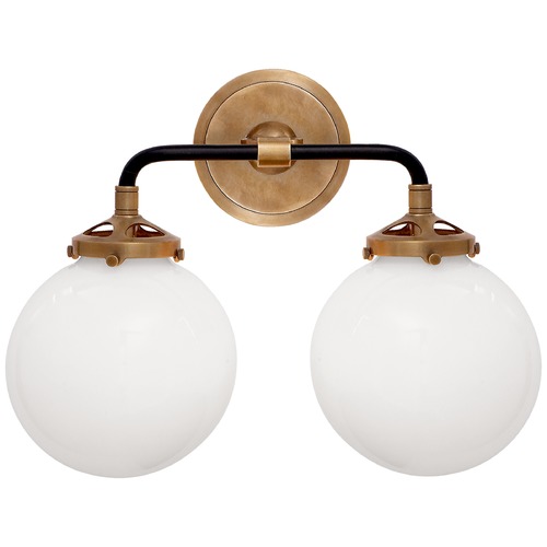Ian K. Fowler Bistro 2-Light Sconce in Brass by Visual Comfort Signature