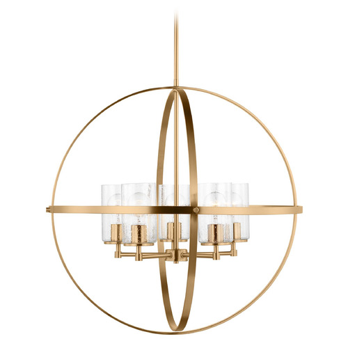 Generation Lighting Alturas 27.25-Inch Satin Brass LED Chandelier by Generation Lighting 3124675EN7-848