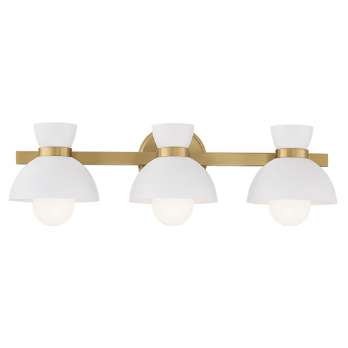 Meridian 24.50-Inch Bath Light in Natural Brass by Meridian M80075NB