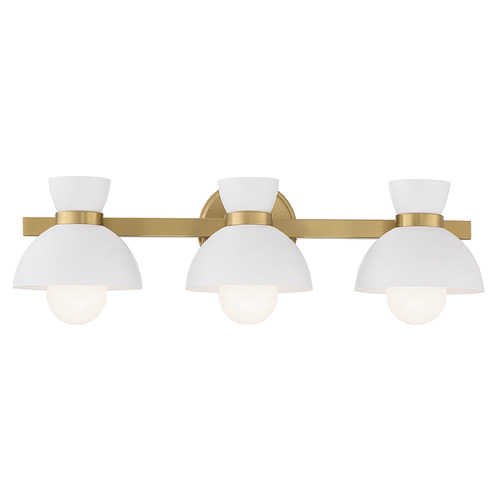 Meridian 24.50-Inch Bath Light in Natural Brass by Meridian M80075NB