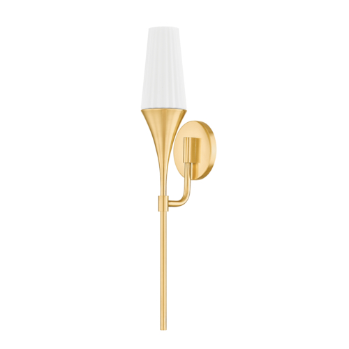 Mitzi by Hudson Valley Luisa 23-Inch Wall Sconce in Aged Brass by Mitzi by Hudson Valley H928101-AGB