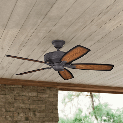 Kichler Lighting Monarch II 52-Inch Patio Fan in Distressed Black by Kichler Lighting 310103DBK