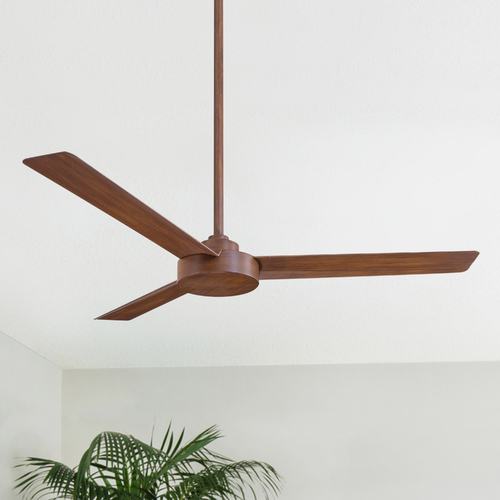 Roto 52-Inch Fan in Distressed Koa by Minka Aire