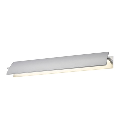 Aileron Bright Satin Aluminum LED Sconce by Sonneman Lighting