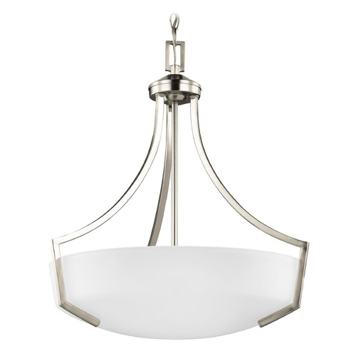 Generation Lighting Hanford 20.63-Inch Pendant in Brushed Nickel by Generation Lighting 6624503-962