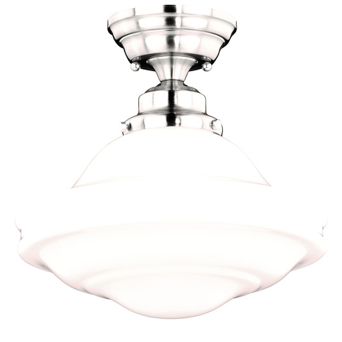 Vaxcel Lighting Huntley 12-Inch Semi-Flush Mount in Satin Nickel by Vaxcel Lighting C0176