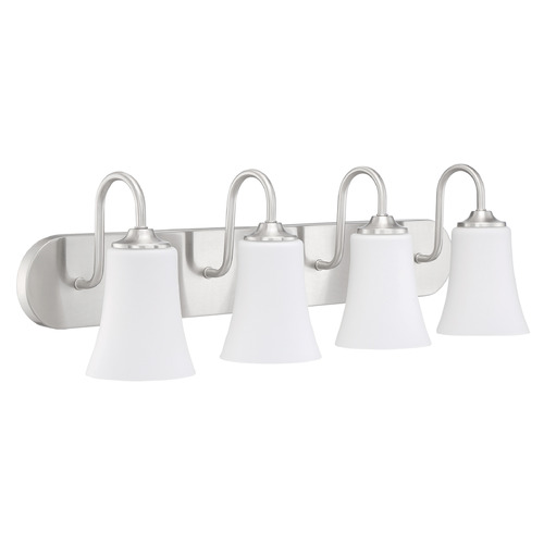 Gwyneth Brushed Polished Nickel Bathroom Light by Craftmade Lighting