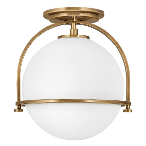 Hinkley Somerset Small Semi-Flush Mount in Heritage Brass by Hinkley Lighting 3403HB