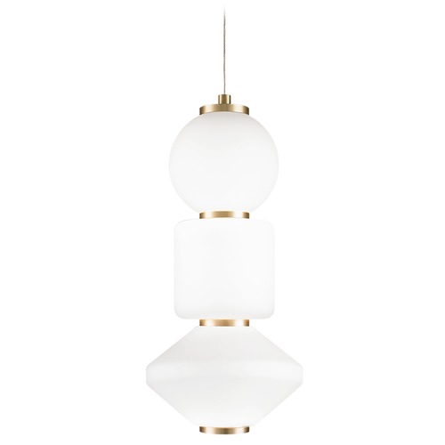 Matteo Lighting Dango Oxidized Gold LED Pendant by Matteo Lighting C82412OG