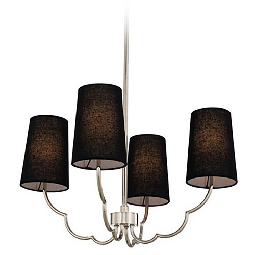 Sophia 4-Light Chandelier in Polished Nickel by Kalco Lighting