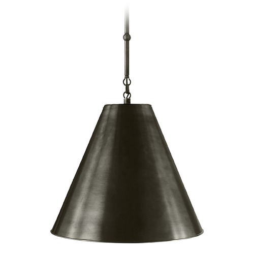 Visual Comfort Signature Collection Thomas OBrien Goodman Pendant in Bronze by Visual Comfort Signature TOB5090BZBZ