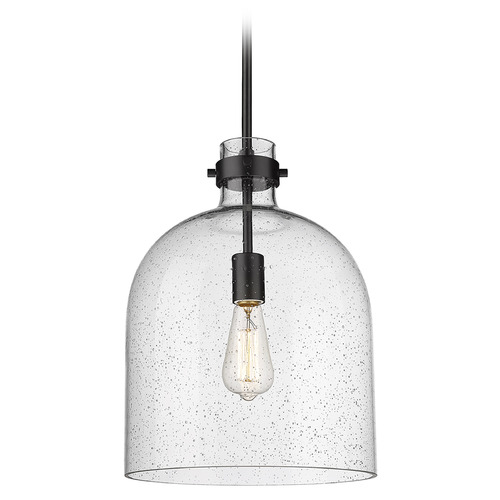 Z-Lite Pearson Matte Black Pendant by Z-Lite 817-12MB