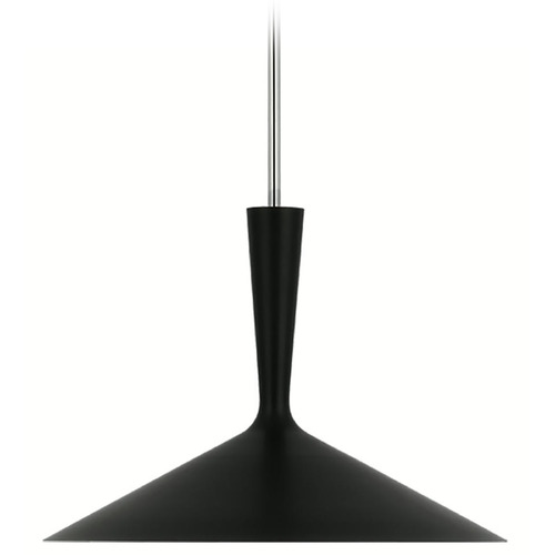 Visual Comfort Signature Collection Aerin Rosetta Pendant in Black & Nickel by Visual Comfort Signature ARN5541BLKPN