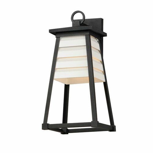 Maxim Lighting Shutters 18-Inch Outdoor Wall Light in White & Black by Maxim Lighting 40634WTBK