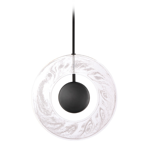 Cymbal 14-Inch LED Pendant in Black by Modern Forms