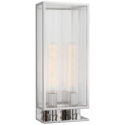 Visual Comfort Signature Collection Barbara Barry York Polished Nickel LED Sconce