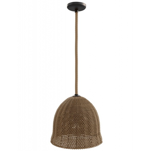 Malibu 16-Inch Pendant in Natural Hemp Rope by Avenue Lighting