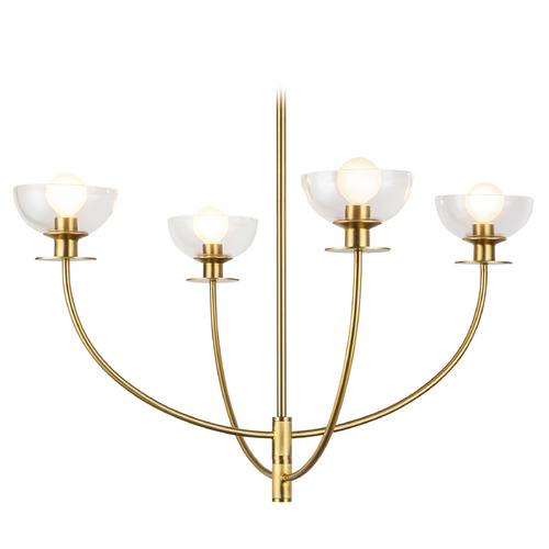 Alora Lighting Alan Pepin Sylvia Brushed Gold Chandelier