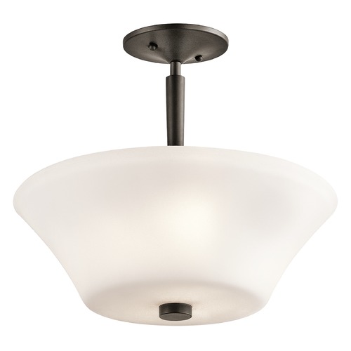 Kichler Lighting Aubrey 15-Inch Semi-Flush Mount in Olde Bronze by Kichler Lighting 43669OZ