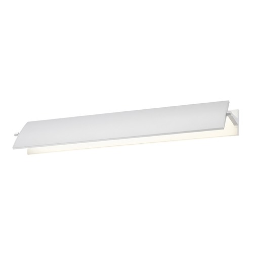 Aileron Textured White LED Sconce by Sonneman Lighting