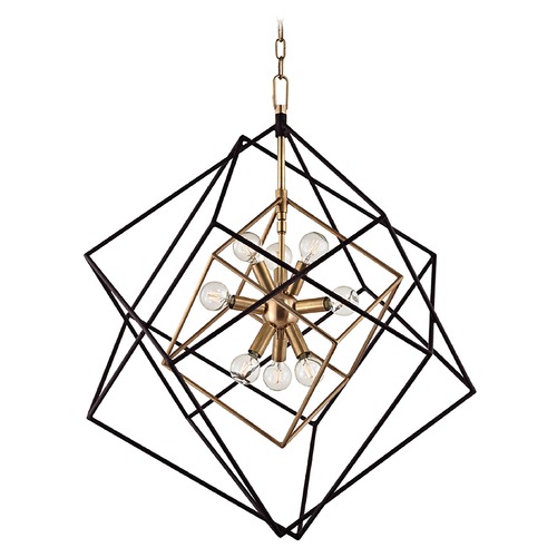 Roundout Pendant in Aged Brass by Hudson Valley Lighting