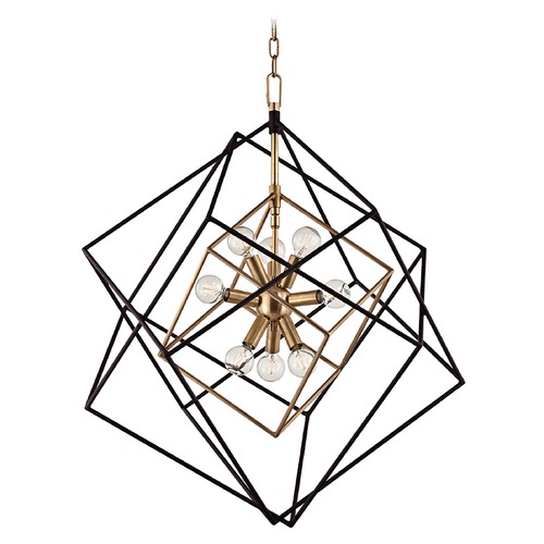 Hudson Valley Lighting Roundout Pendant in Aged Brass by Hudson Valley Lighting 1222-AGB