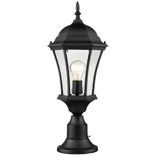 Z-Lite Wakefield Black Post Light by Z-Lite 522PHM-553PM-BK