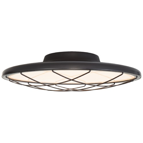 Peter Bristol Dot 16-Inch Flush Mount in Matte Black by Visual Comfort Signature