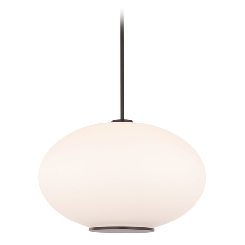 Modern Forms by WAC Lighting Illusion 16-Inch 2700K LED Pendant in Black by Modern Forms PD-72316-27-BK