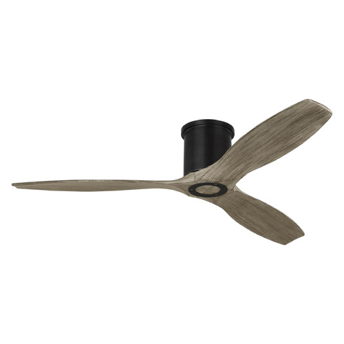Visual Comfort Fan Collection Visual Comfort Fan Collection Collins 52 Smart Hugger Aged Pewter Ceiling Fan Without Light 3CNHSM52AGP