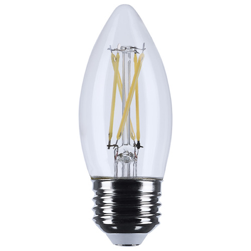 5.5W B11 3500K E26 Base Clear LED Light Bulb by Satco Lighting