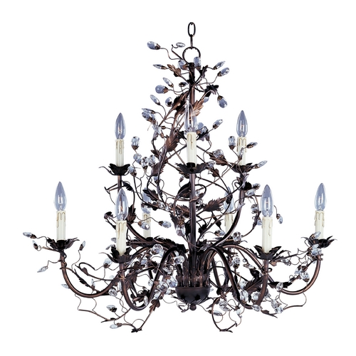 Maxim Lighting Maxim Lighting Elegante Etruscan Gold Crystal Chandelier 2852EG