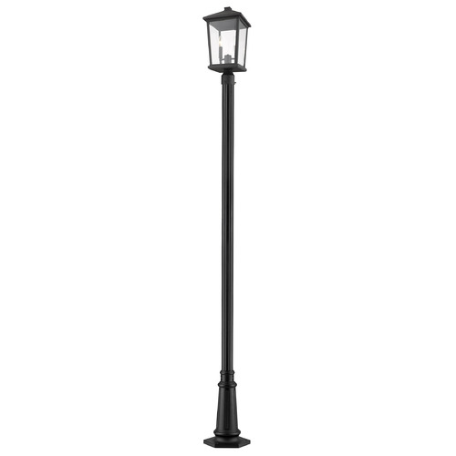 Z-Lite Beacon Black Post Light by Z-Lite 568PHBR-557P-BK