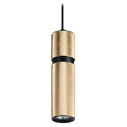 Cicada LED Mini Pendant in Brass & Black by Avenue Lighting