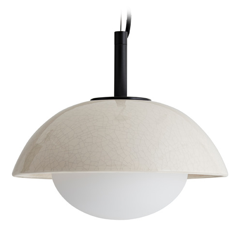 Glaze 12-Inch Pendant in Blackened Steel by Arteriors Home