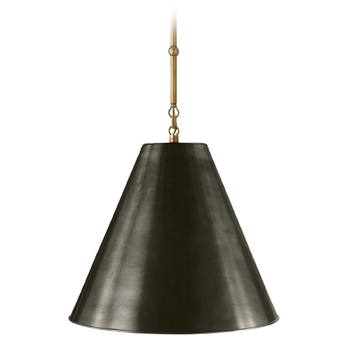 Thomas OBrien Goodman Pendant in Antique Brass by Visual Comfort Signature