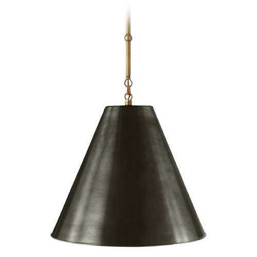 Visual Comfort Signature Collection Thomas OBrien Goodman Pendant in Antique Brass by Visual Comfort Signature TOB5090HABBZ