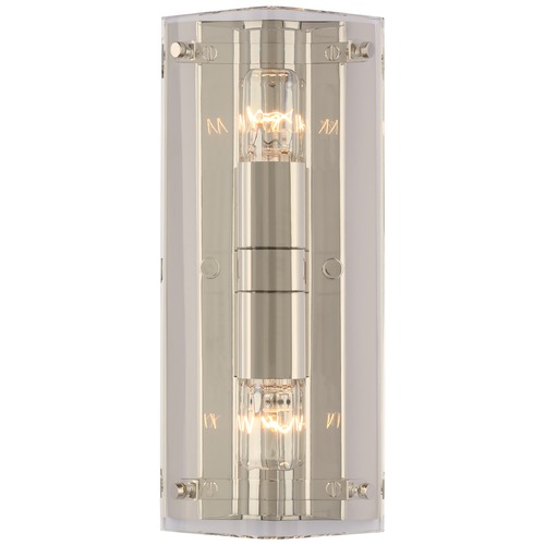 Visual Comfort Signature Collection Aerin Clayton Wall Sconce in Polished Nickel by Visual Comfort Signature ARN2043CGPN