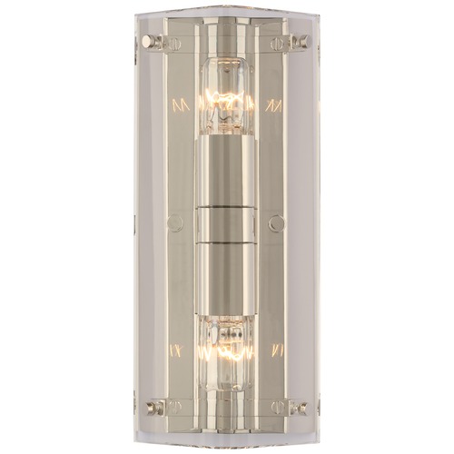 Aerin Clayton Wall Sconce in Polished Nickel by Visual Comfort Signature