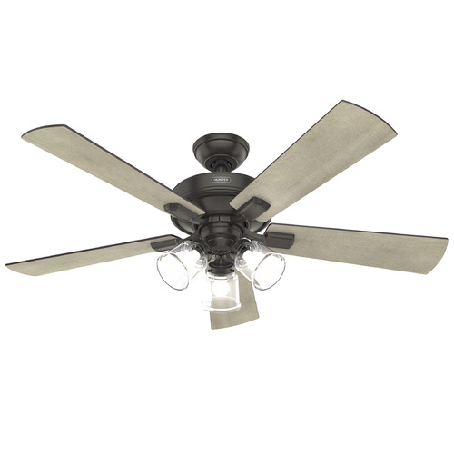 Hunter Fan Company Crestfield Noble Bronze LED Ceiling Fan with Light