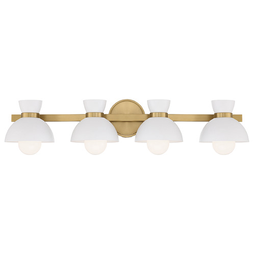 Meridian 33.50-Inch Bath Light in Natural Brass by Meridian M80076NB