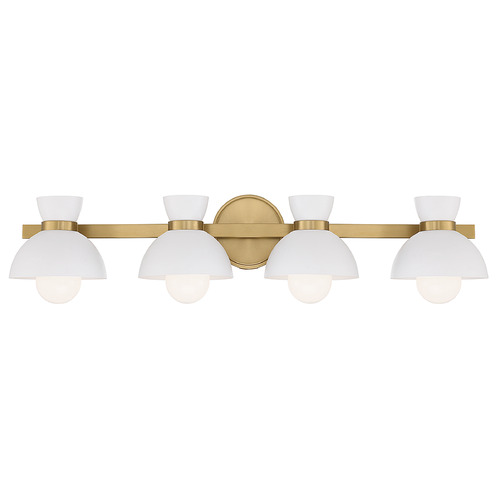 33.50-Inch Bath Light in Natural Brass by Meridian