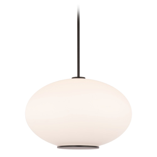 Modern Forms by WAC Lighting Illusion 16-Inch 3000K LED Pendant in Black by Modern Forms PD-72316-30-BK